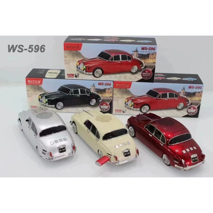 WS-596 Araba Görünümlü Kablosuz Bluetooth Hoparlör Siyah (4940)