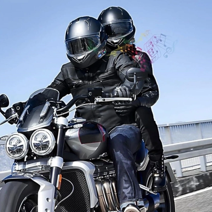 Y20 Motorsikletler İçin Kablosuz Bluetooth Kulaklıklı – Suya Dayanıklı, Uzun Ömürlü Batarya, Gürültü Engelleme Özellikli Kask Kulaklığı (4940)