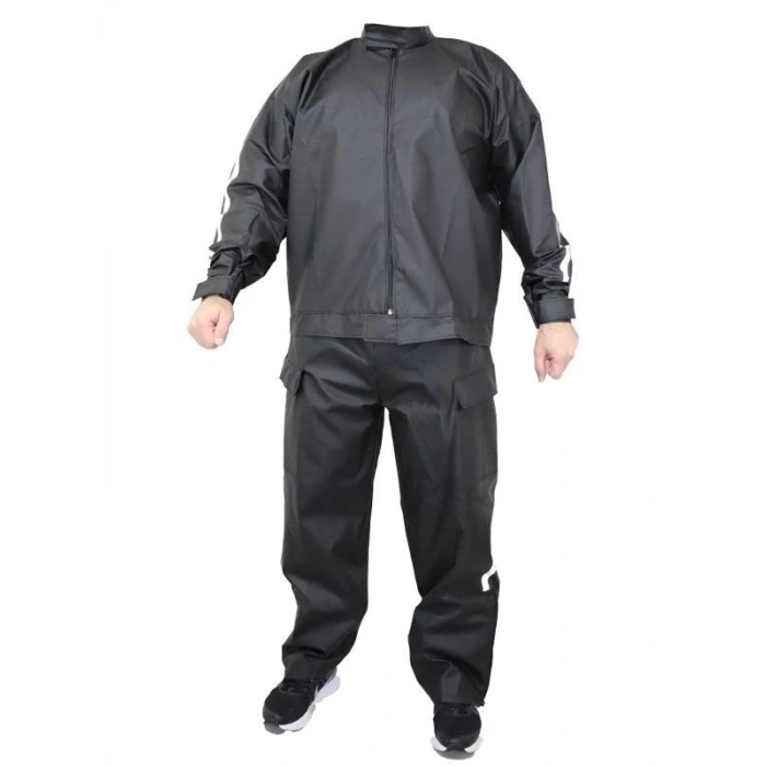 Yağmurluk Takım (Bahçıvan Tipi Askılı Pantolon Ve Mont) - Siyah