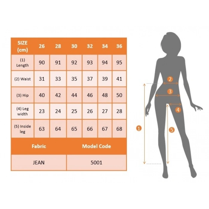 Yüksek Bel Likralı Kot Pantolon