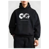 10 Kasıma Özel Üç İplik Kapşonlu Baskılı SweatShirt - Siyah