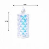 12 ADET LED CANDLE LAMP ORTA BOY= ÇAP:5CM - Y: 12CM PİLLİ LED MUM MİKA KRİSTAL PLASTİK YAKUT-13636 (4940)