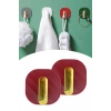 2li Yapışkanlı Retro Askılık Dolap Kapak Kulpu Kırmızı (4940)