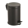 3LT SİYAH PEDALLI METAL ÇÖP KOVASI (4940)