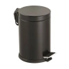 3LT SİYAH PEDALLI METAL ÇÖP KOVASI (4940)