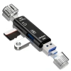 5 in 1 Çok Fonksiyonlu USB 2.0 Micro Sd Kart Okuyucu - Usb/micro Usb/type-C Çıkışlı, Otg Çevirici (4940)