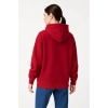 Samuray Ninja Çift Kapüşonlu Hoodie Oversize Kanguru Cepli, Bahar - Kışlık Fermuarlı Sweatshirt- Kırmızı