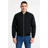Arka Bomber Ceket - Siyah