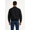 Arka Bomber Ceket - Siyah