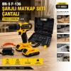 BANCO BN-5 F-136 STANLIY SARI 24W PROFESSIONAL ŞARJLI DARBELİ MATKAP SETİ ÇANTALI (4940)