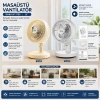 BEJ 12 INC EV - OFİS KOMPAKT - SESSİZ - İKİ KADEME MASAÜSTÜ VANTİLATÖR SF-7703 (4940)