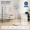 BEYAZ 5 PERVANE - 18 INC EV - OFİS KOMPAKT - SESSİZ - ÜÇ KADEME 140CM YÜKSEKLİK AYAKLI VANTİLATÖR SF-6798 (4940)