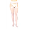 Beyaz Özel Bölgesi Açık Fantazi Külotlu Çorap TM1054