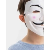 Beyaz Renk Pembe Yanaklı İthal V For Vendetta Maskesi (4940)