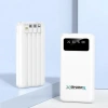 Enerx ENR-P20DC 20000 mAh 2.1 Amper Dahili Kablolu Powerbank Siyah (4940)
