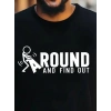 Erkek Around Baskılı Süprem T-shirt
