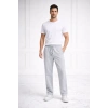 Erkek Düz Paça Beli Lastikli İpli Günlük Spor Eşofman Altı Rahat Fit - Gri