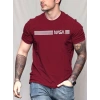 Erkek Kısa Kollu Nasa Baskı Basic Erkek T-shirt
