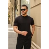 Erkek Kolları Dar Kesim Rahat Kalıp Basic Tişört