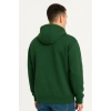 Erkek Ovarsize Kapüşonlu Swetshirt Kanguru Çepli Cıtcıtlı 3 Iplik Şardonlu Hoodie - Haki
