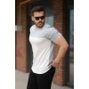 Erkek Parçalı Renk Kısa Kollu Tişört