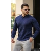 Erkek Saç örgü Desenli Uzun Kollu Triko