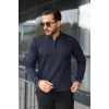 Erkek Selanik örme Yakalı Uzun Kollu Triko