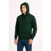 Erkek Üç İplik Kapüşonlu Kanguru Cepli SweatShirt Hoodie - Haki