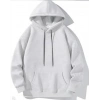 Erkek Uzun Kol Kapşonlu Basic Sweatshirt Hoodie - Gri