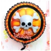 Halloween İskelet Kuru Kafa Folyo Balon 18 inç (4940)