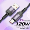 HEEMAX 120W USB A - USB C Hızlı Şarj Kablosu (7A),iPhone 16/15, Galaxy S25–S21, MacBook, iPad, Laptop Uyumlu