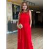 Kadın Bisiklet Yaka Beli Kuşak Detaylı Rahat Kesim Tulum
