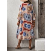 Kadın Kısa Kollu önü Açık Belden Kuşaklı Uzun Kimono