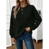 Kadın Uzun Kollu Bisiklet Yaka Düşük Omuz Detaylı Triko Bluz