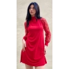 Kadın Uzun Kollu Damla Detaylı Sandy Mini Elbise