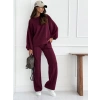 Kadın Uzun Kollu Geniş Kesim Modal Bluz Ve Pantolon Ikili Takım