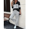 Kadın Uzun Kollu Kapşonlu önden Fermuarlı şardonlu Kaşkorse Bluz Ve Pantolon