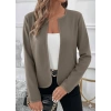 Kadın Uzun Kollu önü Açık Dalgıç Kısa Vizon Ceket