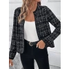 Kadın Uzun Kollu önü Açık şanel Kısa Ceket