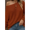 Kadın Uzun Kollu Tek Omuzu Açık Triko Bluz