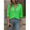 Kadın Uzun Kollu Yakalı önden Düğmeli Gömlek