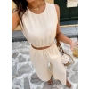 Kadın Yırtmaçlı Pantolon Lastikli Atlet Takım