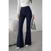 Kadın Yüksek Bel Ispanyol Paça Kot Pantolon