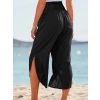 Kadın Yüksek Bel Yandan Yırtmaç Detaylı Aerobin Pantolon