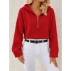 Kapüşonlu Fermuarlı Dokulu Sweatshirt