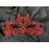 Kırmızı Dantel Masquerade Maskesi Çift Taraflı 10 No (4940)