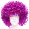 Koyu Mor Renk Violet Afro Bonus Saç Peruk (4940)