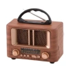 Küçük Mini Boy Retro Ahşap Tasarım Bluetooth Hoparlörlü Radyo – FM/AM Destekli, Şarjlı ve Taşınabilir Radyo NS-8108 (4940)