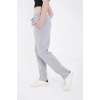 Lastikli Baskılı Eşofman Pantolon - Gri