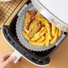Renkli Isıya Dayanıklı Yıkanılabilir Silikon Fırın Ve Airfryer Yuvarlak Pişirme Matı 20 Cm (4940)